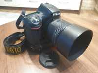 Vand Nikon D610 + obiectiv Nikkor 85 mm 1.8 G + Grip Nikon MB-D14