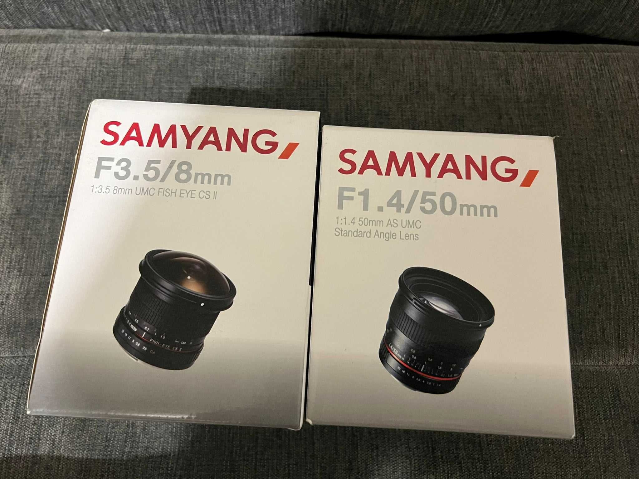 Obiectiv Samyang 8mm f/3.5 UMC Fish Eye/Samyang 50mm f/1.4 AS UMC NOU