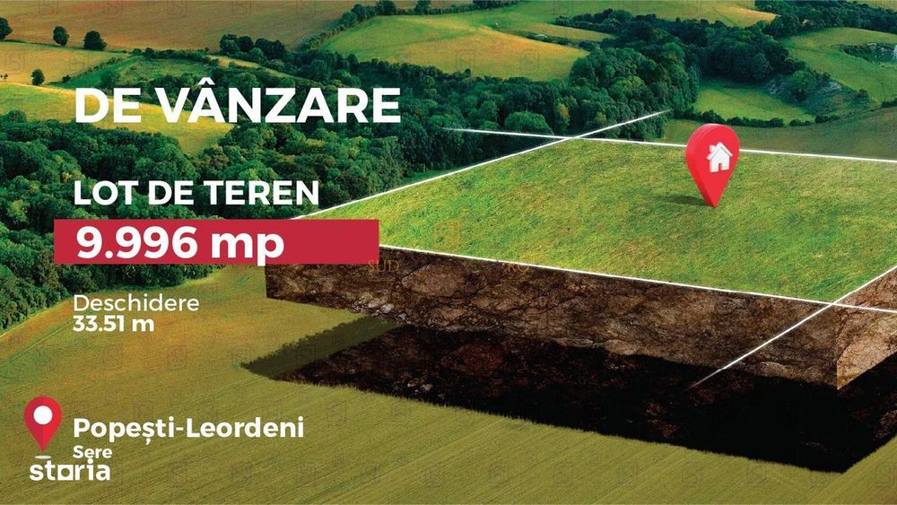 Teren intravilan 9.996 mp, Popesti-Leordeni–investitii imobiliare
