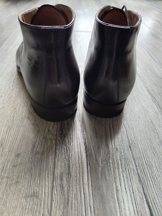 Ghete din piele naturala mărimea 41 culoare negru