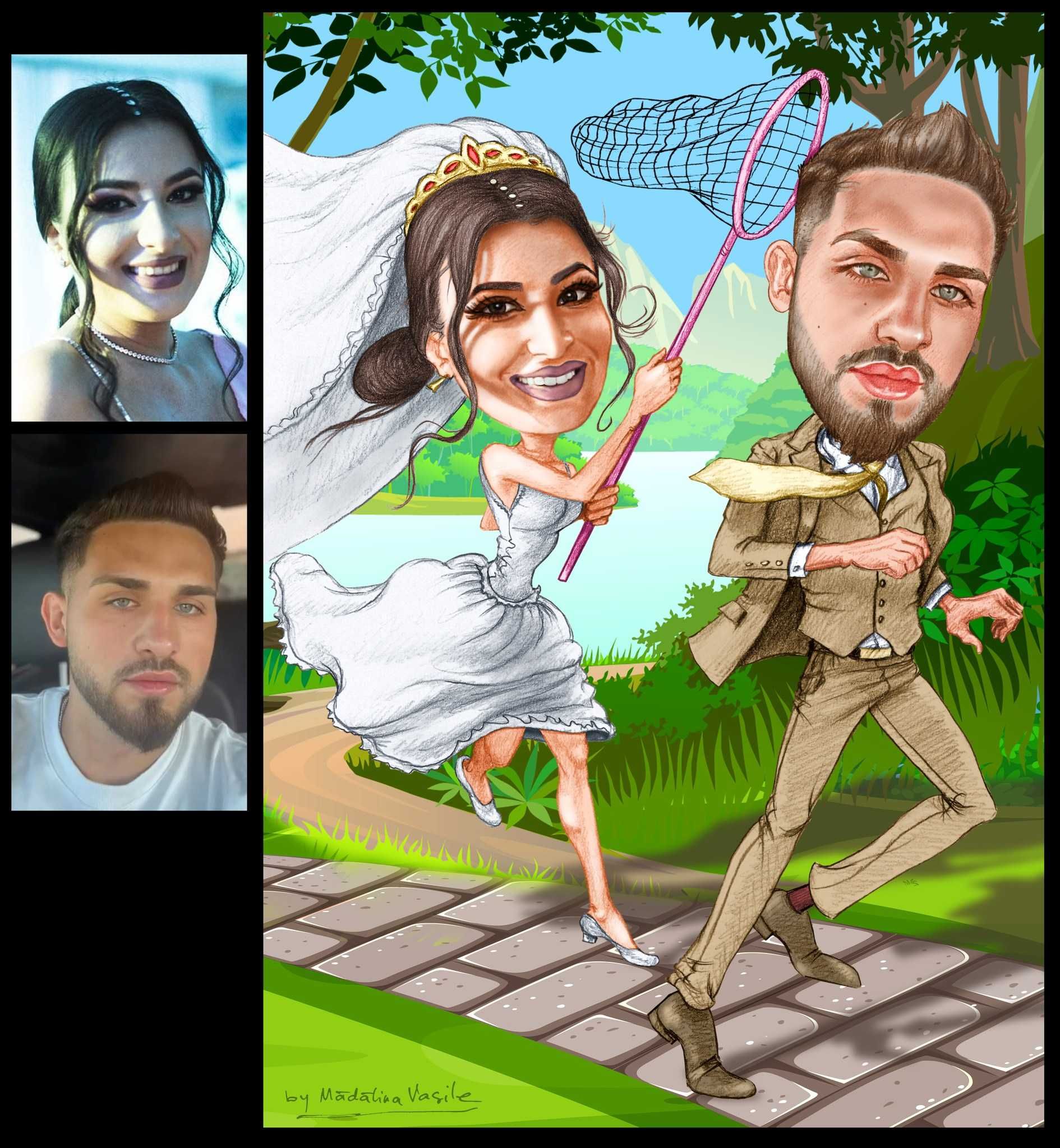 Portrete, caricaturi, tablouri dupa fotografii - ofera cadoul perfect!