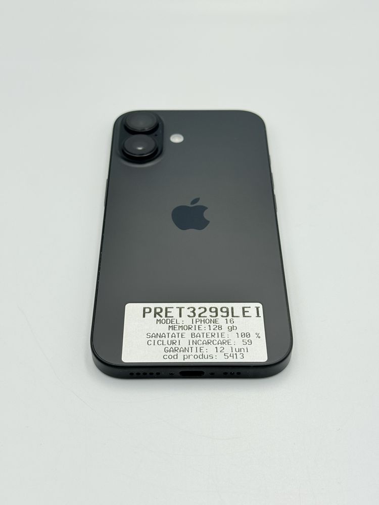 Magazin vindem iphone 16 ca nou 128 gb cu garantie neverlocked