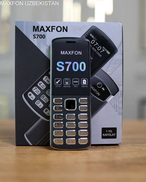 Maxfon s700 kafolat 1yil