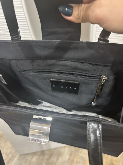 Sisley чанта плат и кожа