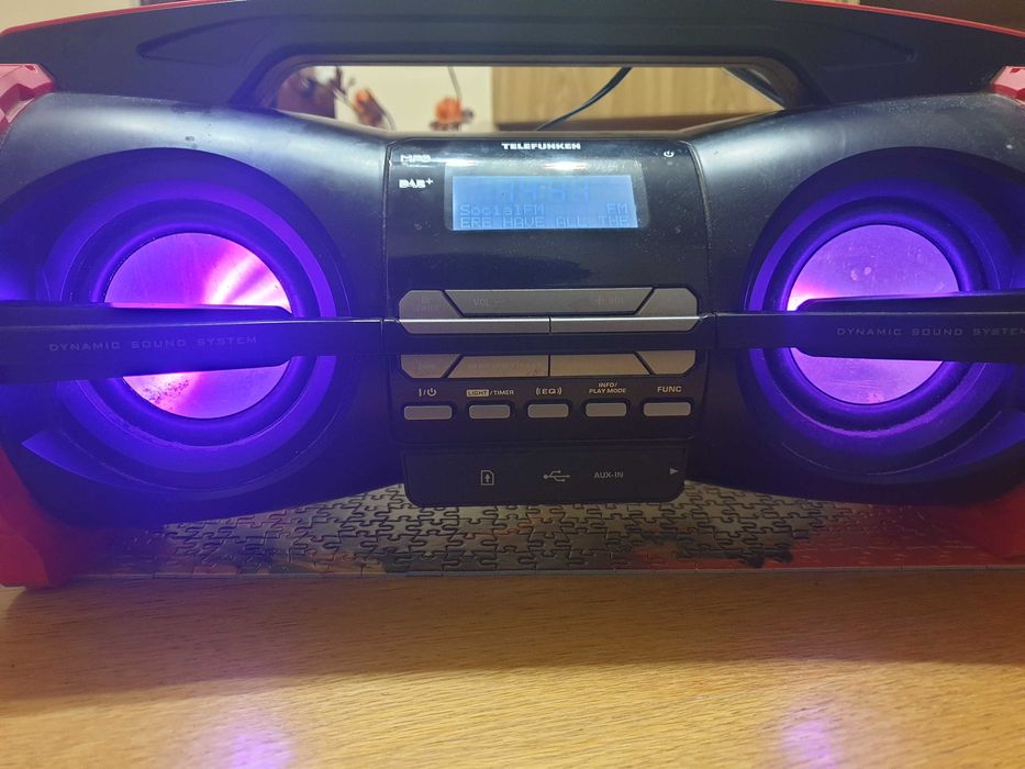 Boxa Telefunken cu radio FM, usb, card, bluetooth, AUX