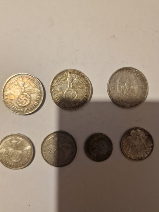 Vând monezi germane de argint