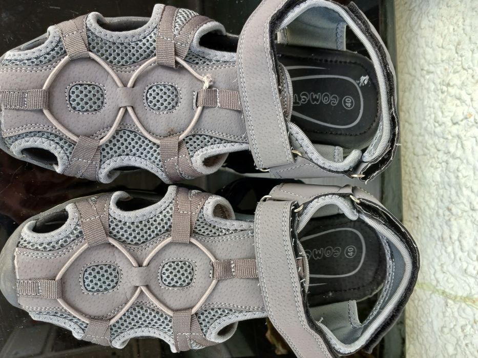 Сандали спиртни,  тип  маратонки,  сиви