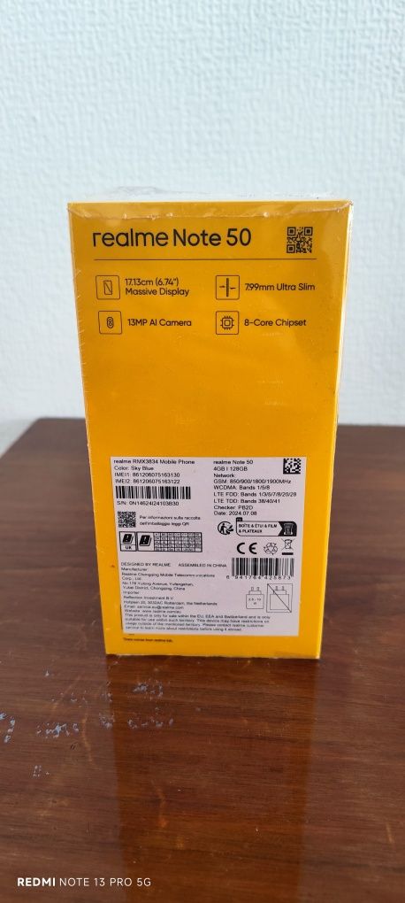 Realme note 50  чисто нов