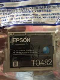 Картридж голубой (cyan) для струйного принтера Epson TO482