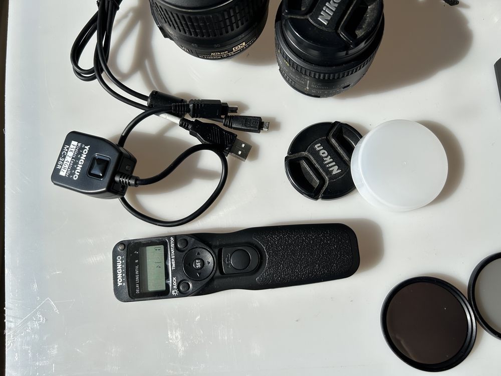 Set Nikon D3100 cu 3obiective+lentile protectie+telecomanda