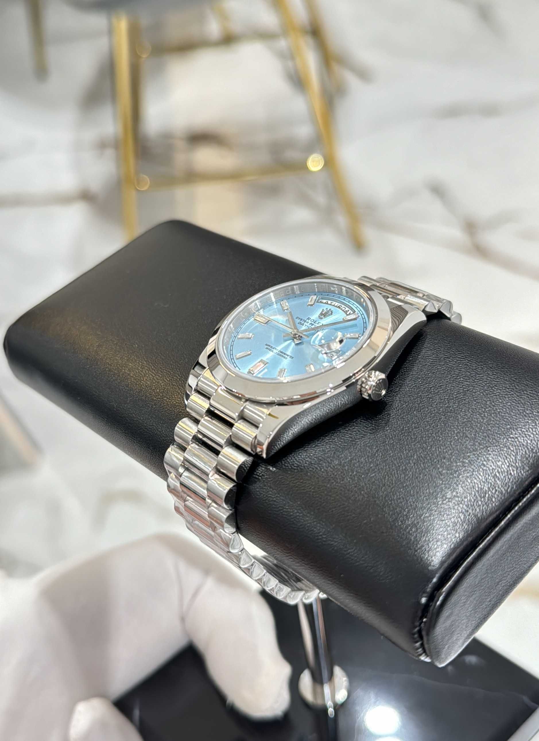 rolex day-date 40mm president blue