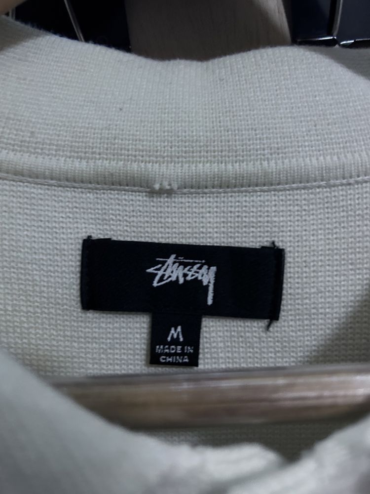 Stussy embroidered polo shirt