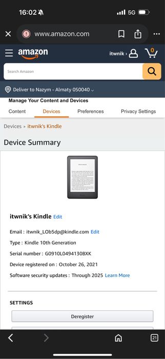 Kindle 10 Generation