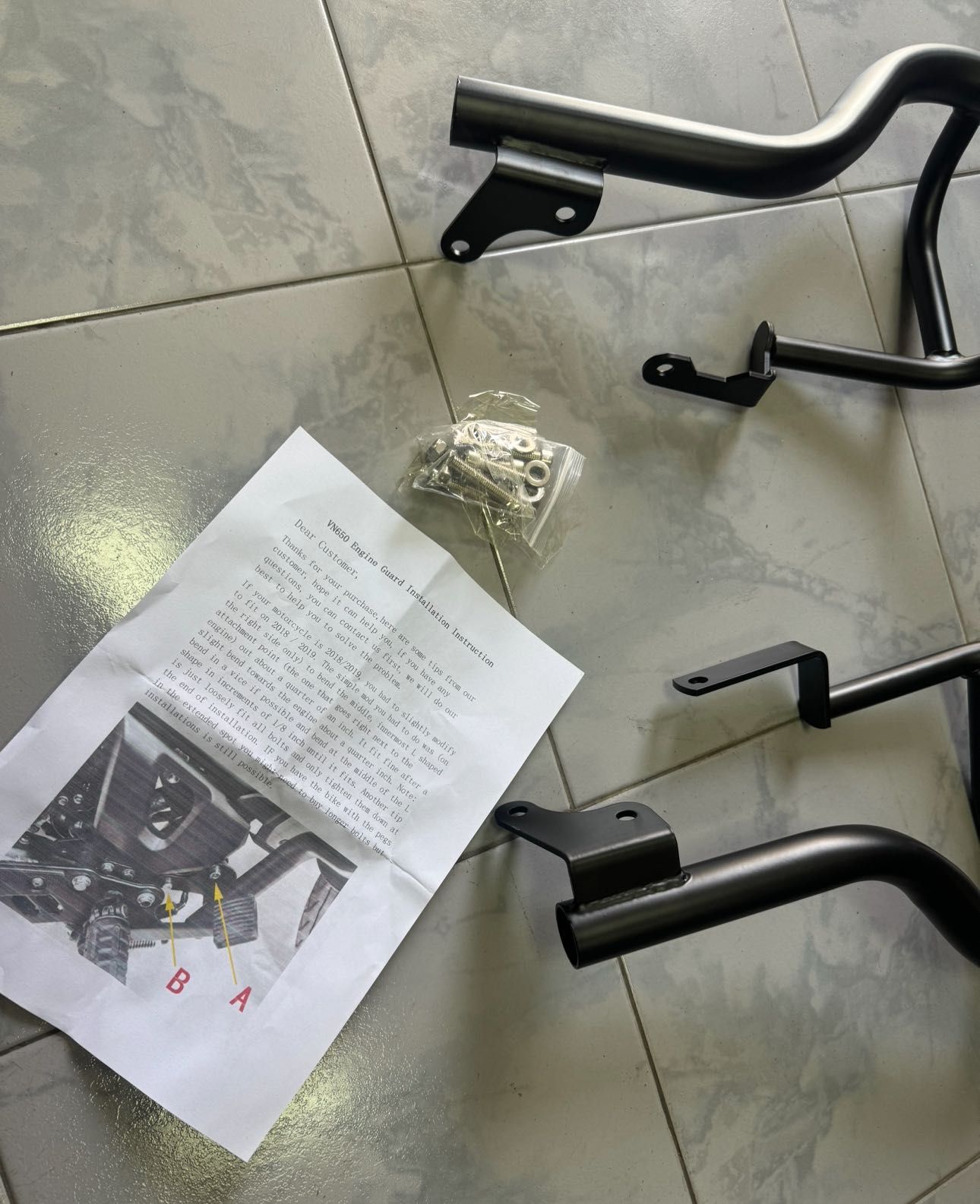 НОВ ролбар / crash bar за Kawasaki VN650 Vulcan  / VN 650 S