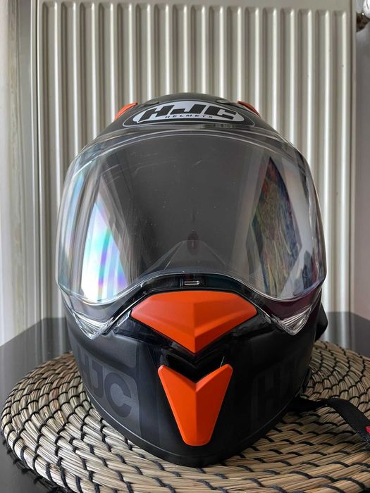 Casca HJC F70 Portocalie Marime M (purtata de 2 ori)