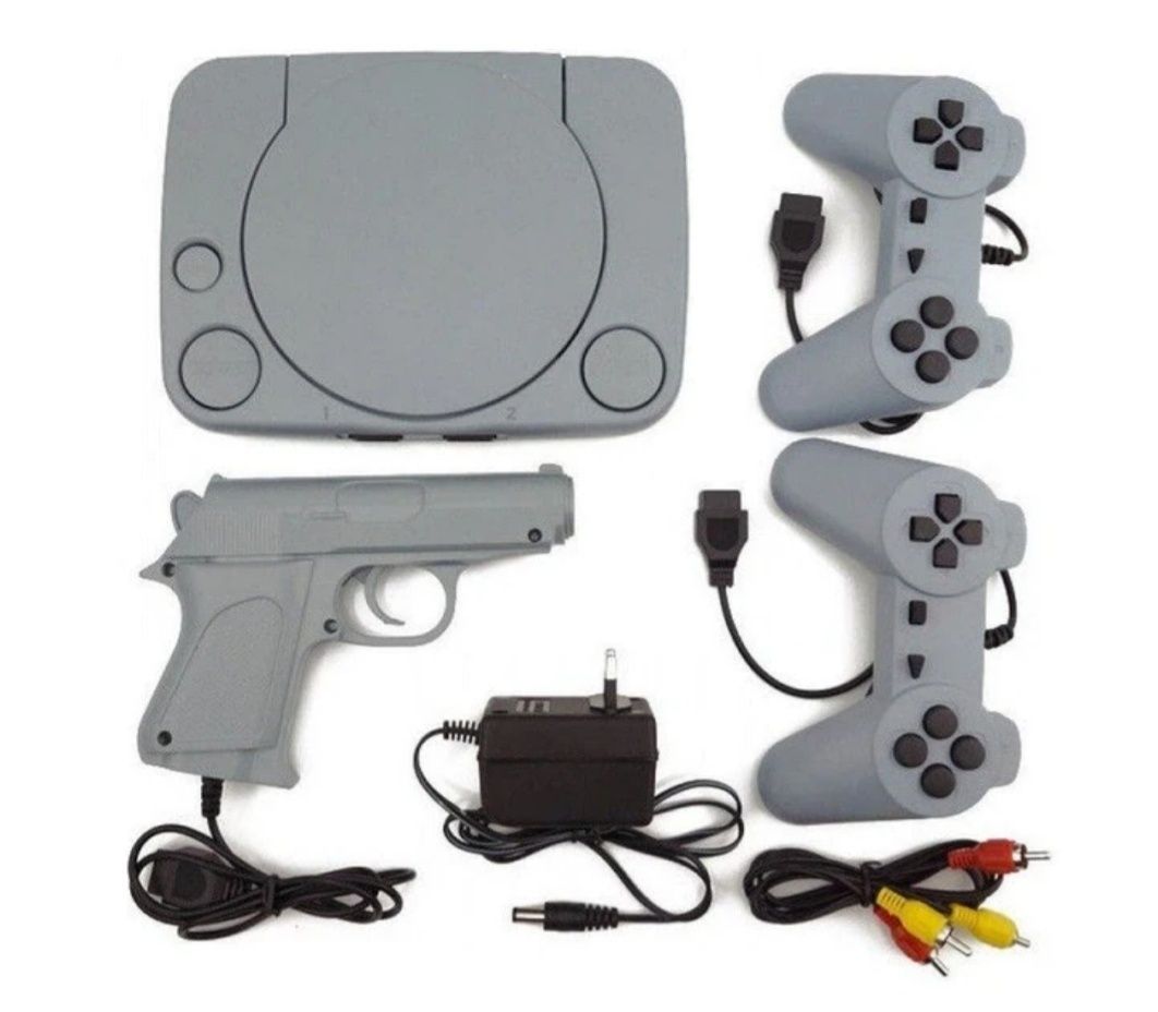 Consola retro Fun Game FS1 pentru televizor 2 manete+pistol