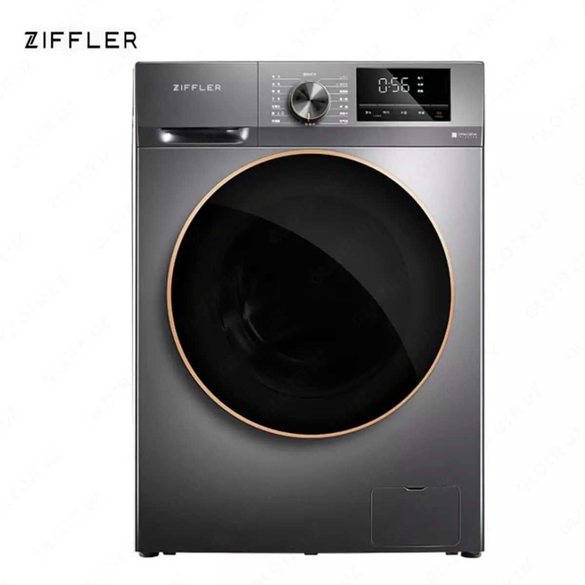 Стиральная машина  Ziffler T10-DDINTS 10кг Серый Inverter Direct Drive