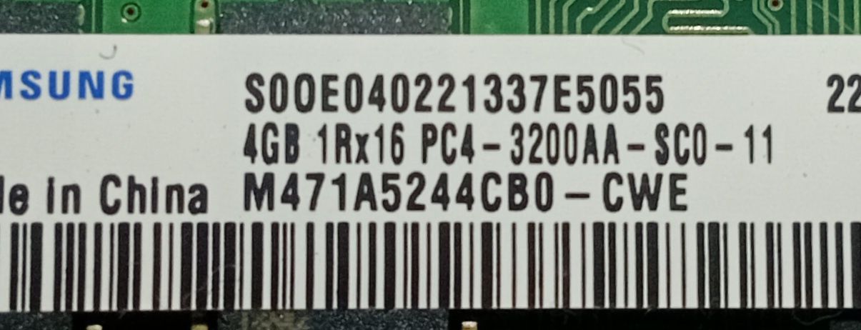 ОЗУ ноутбучная ddr4 на 4гб