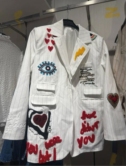 Sacou Bianco Lucci oversize