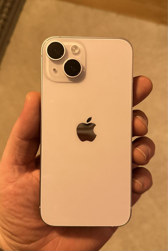 Iphone 14 Purple 128gb + airpods, garantie 20 luni