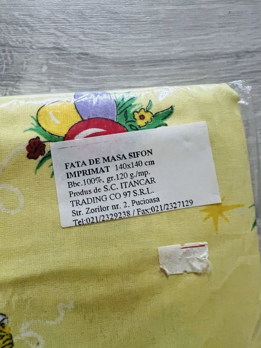 Fata de masa 140x140 cm Noua sigilata