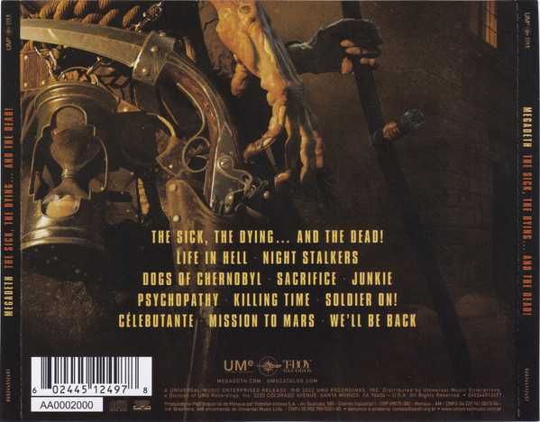 CD Megadeth - The Sick, The Dying... And The Dead! 2022