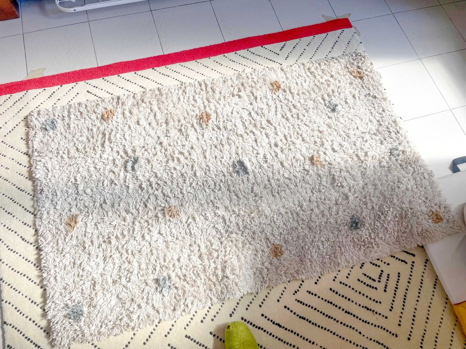Zara Home - Детски килими 90х150 см от текстуриран памук с дълга нишка