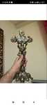 Crucifix antik argintat