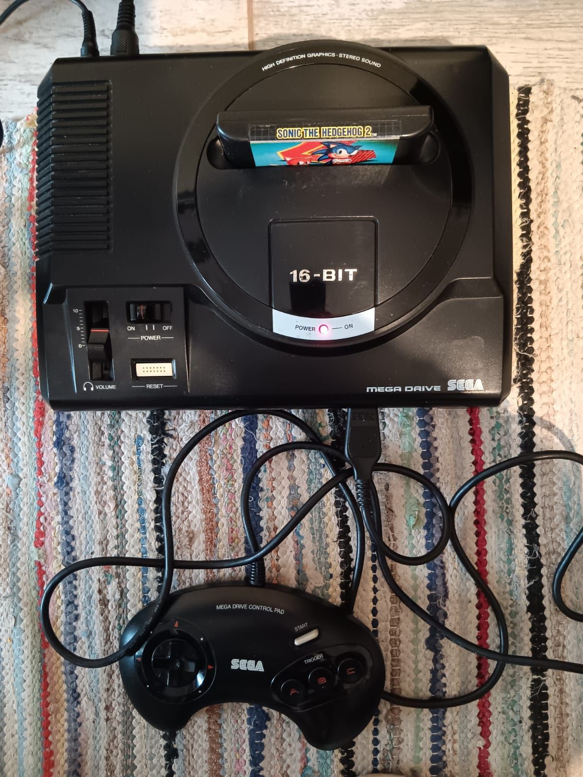 Consola Sega mega drive 1, 16-Bit , joc Sonic 2 inclus ( Functional )