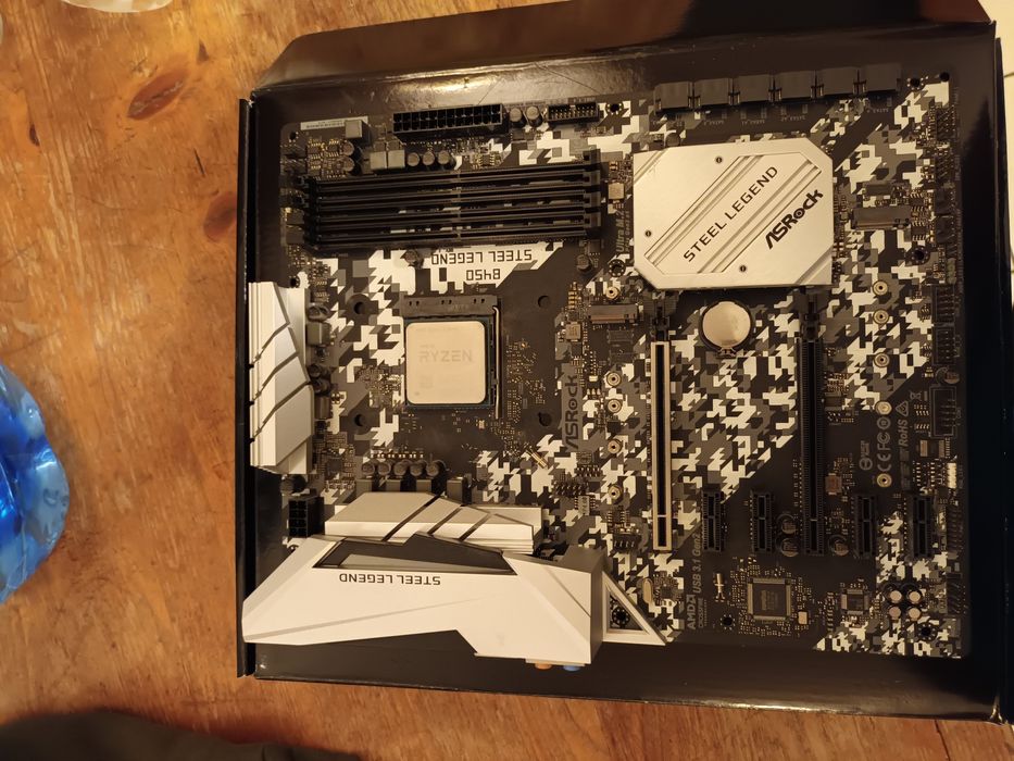 Дънна платка as rock b450 + ryzen 5 5600