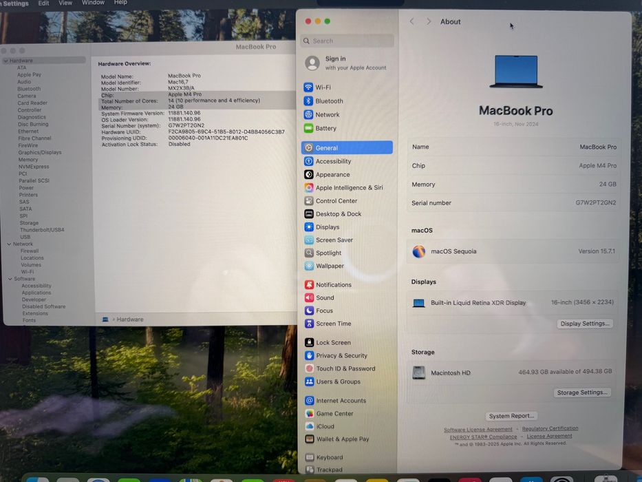 MacBook Pro 16" M4 PRO Chip 14CPU/20GPU/24RAM/512SSD ГАРАНЦИЯ 28.7.26г
