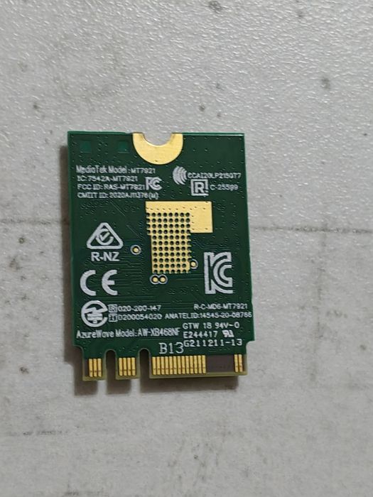 Wi-Fi модель Mediatek MT7921