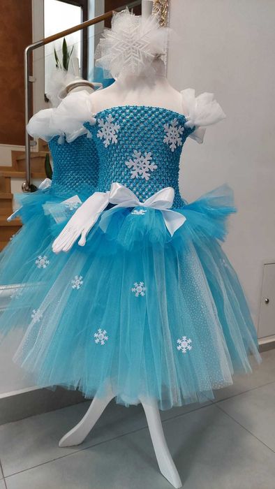 Rochita TUTU Fulg de Nea Zapada alba serbare iarna Craiasa