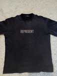 Tricou represent vintage washed black