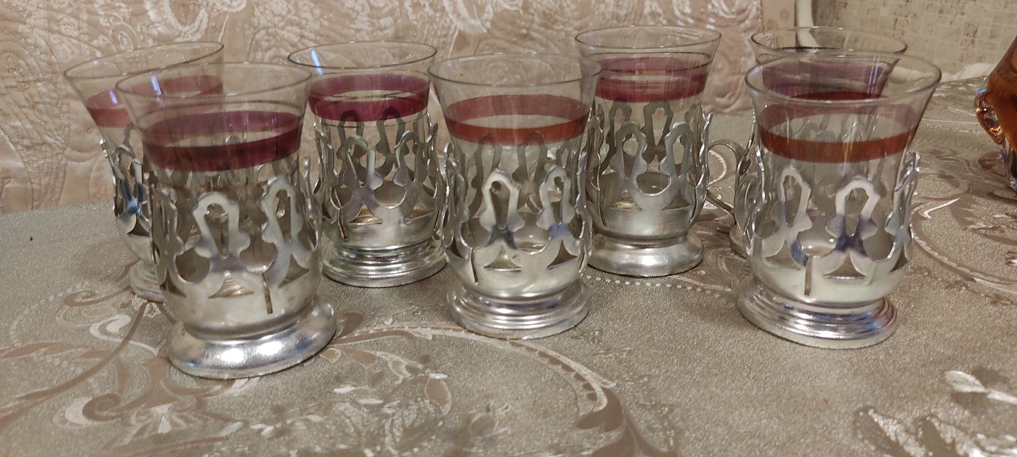 Турецкие стаканы с подстаканниками
