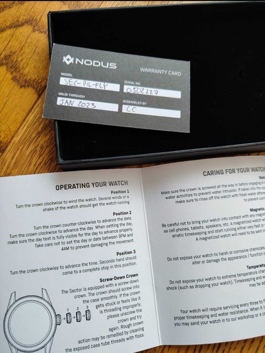 Nodus Pilot automatic Salmon, пълен комплект, бартер