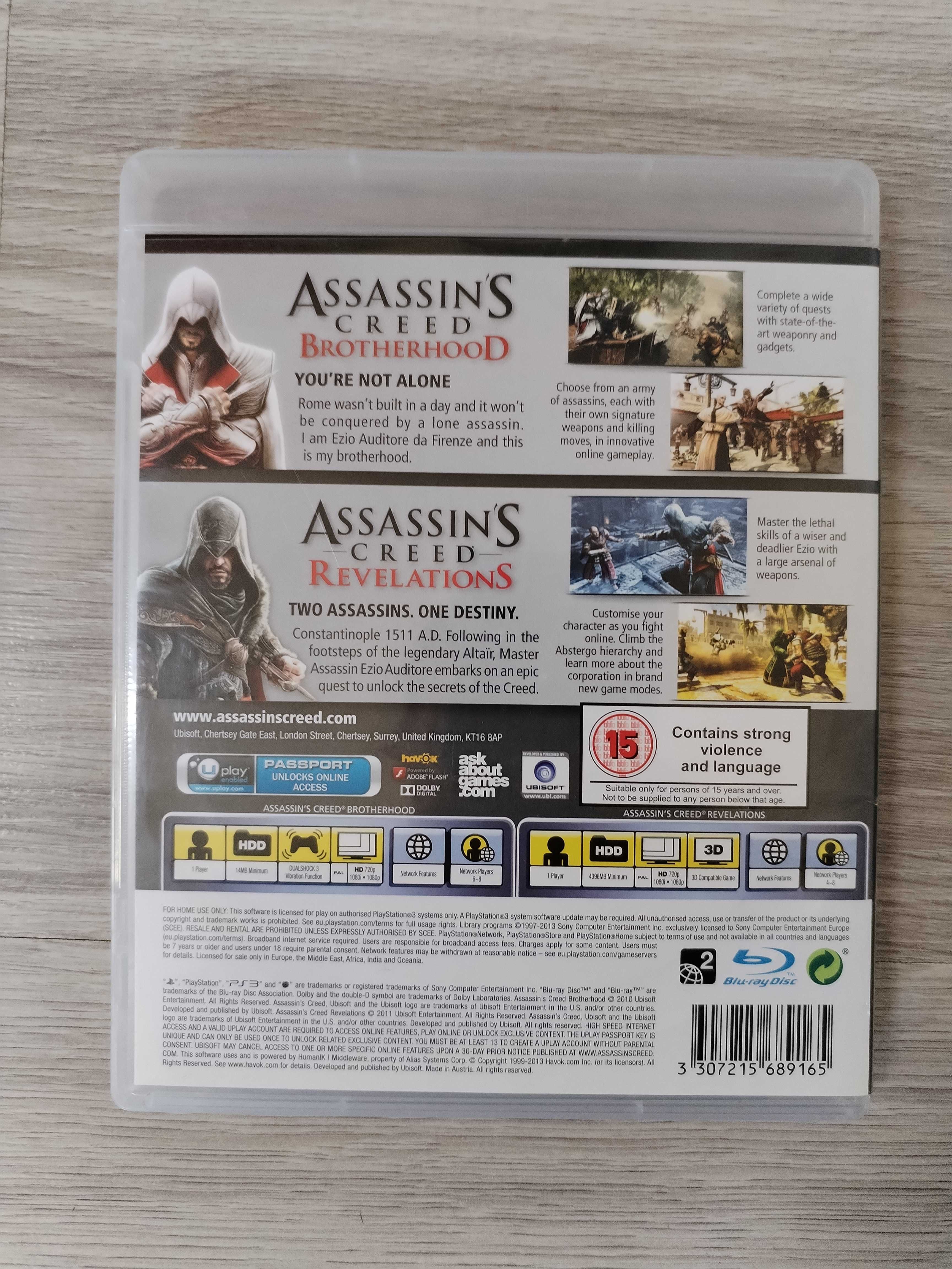 Assassins Creed Revelations si Brotherhood 2in1 Playstation 3 PS3
