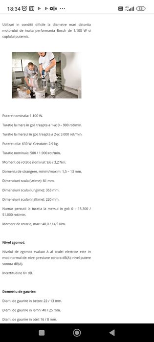 Bormasina BOSCH Professionala cu percutie