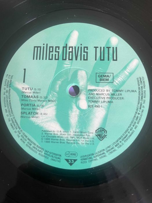 Грамофонни плочи Wynton Marsalis, Miles Davis
