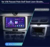 Navigatie 9inch VW Passat/Golf/Skoda Android Auto Carplay 2GB+32GB