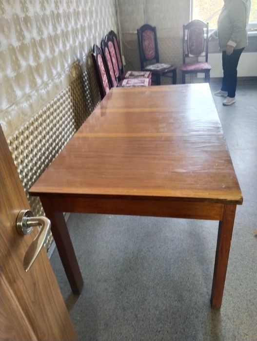 Стол со стульями бу