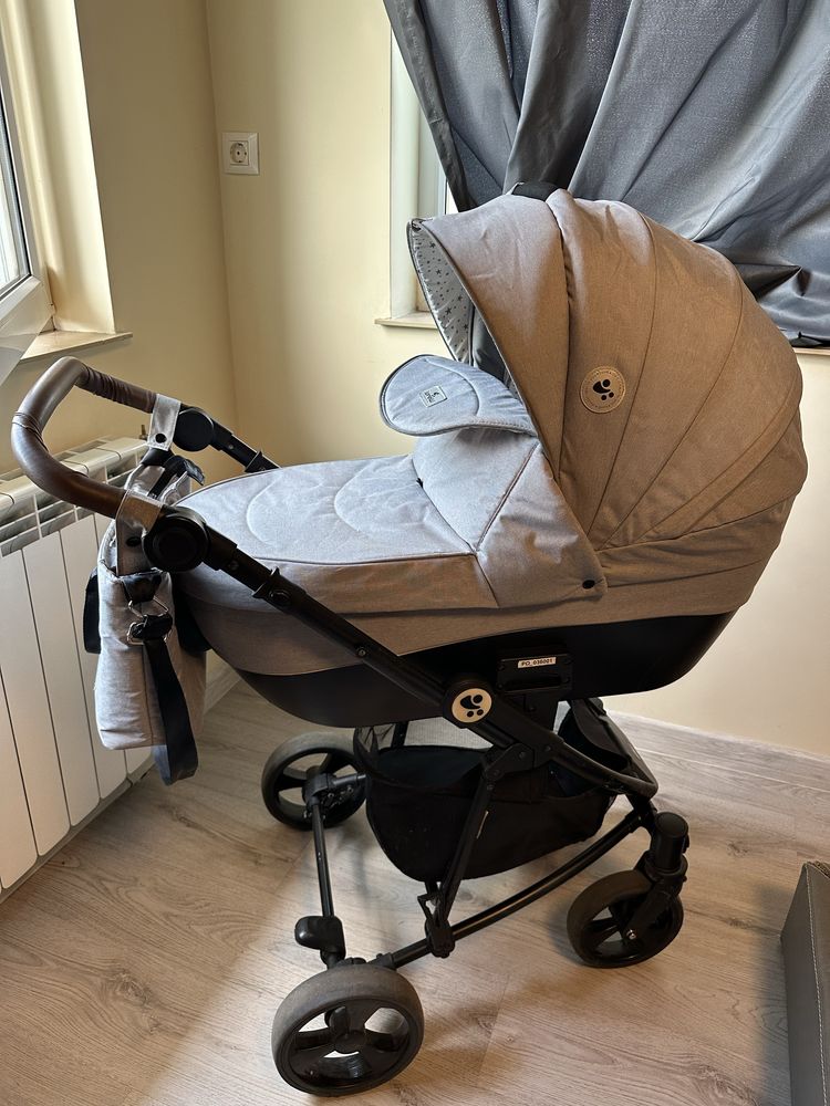 Бебешка количка Lorelli Crysta 3in1 OPALine Grey