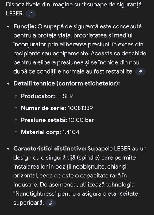 Supape LESER de siguranță cu arc