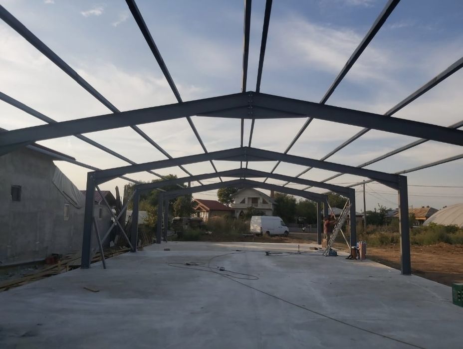 Vand hale metalice structura completa diferite hale pe suruburi Montaj