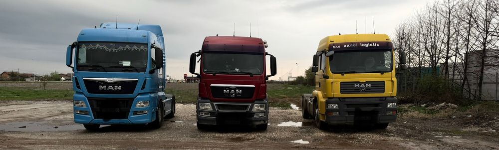 Se vinde ansamblu , cap tractor Man euro 5,automat+semiremorca schmitz