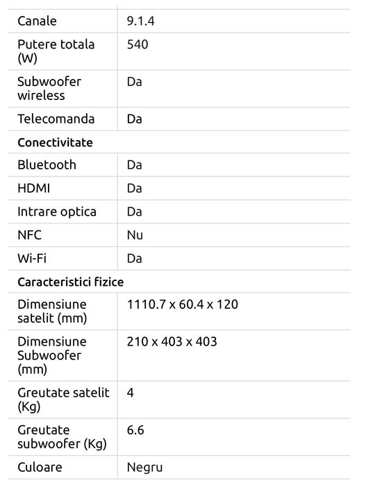 Soundbar Samsung HW-Q930B impecabil