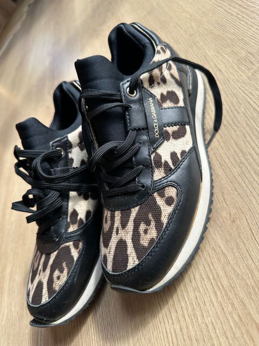 Оригинални Dolce & Gabbana дамски маратонки -  леопардов