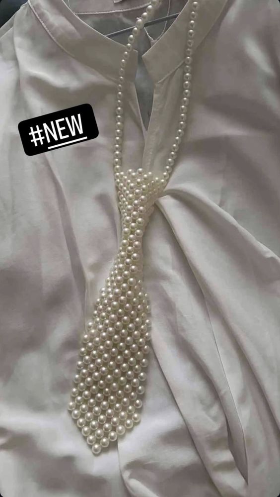 HandMade Galstuk из жемчуга