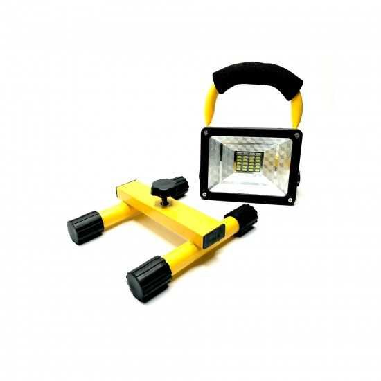 Proiector  LED Portabil  cu Maner, 30W, 2400 LUMENI, REINCARCABIL