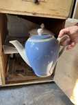 Ceainic castron supiera obiectie sticla vintage